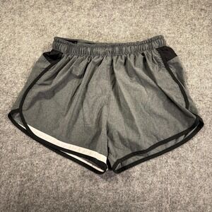 Rabbit Shorts Womens Medium Gray Athletic Running 2-in-1 Liner Back Zip Pocket